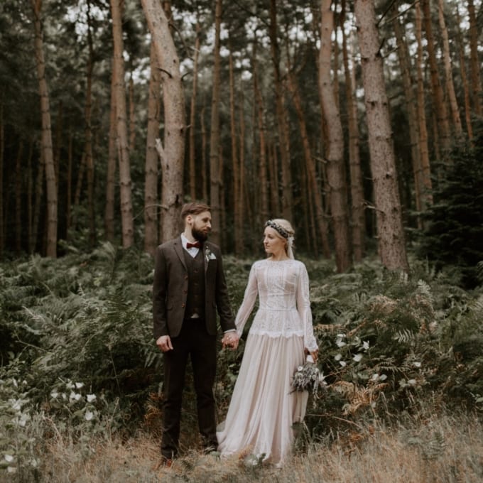 Bohemian Outdoor Woodland Wedding UK
