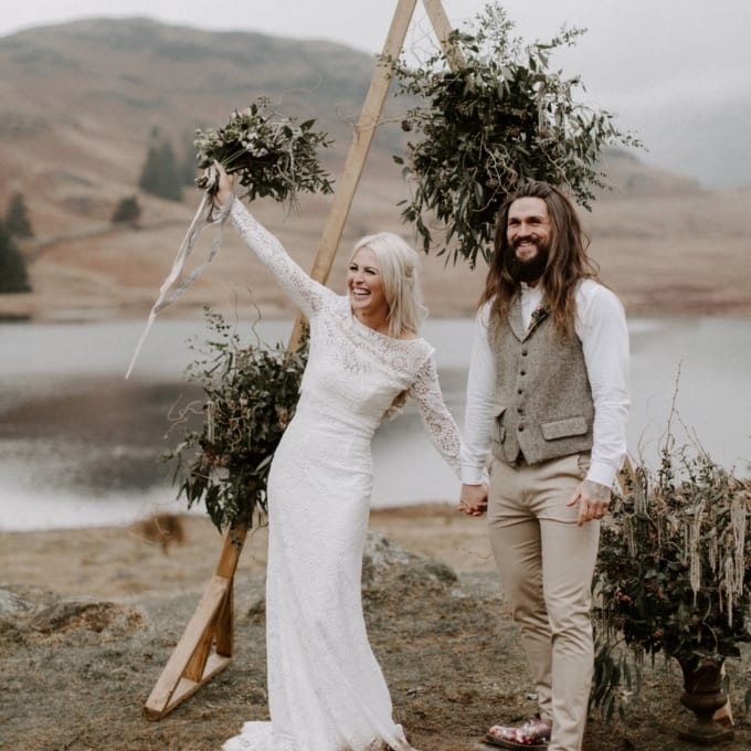 Wild Bohemian Lake District Elopement