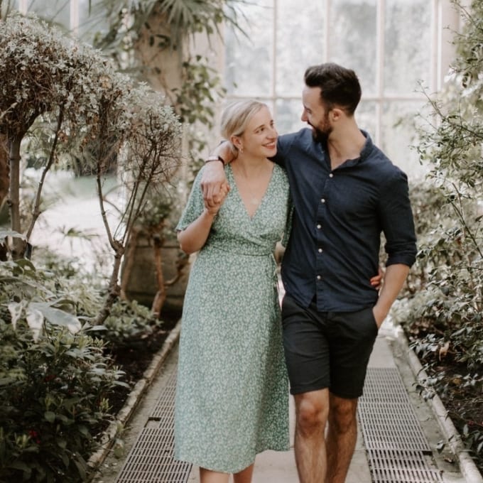 Castle Ashby Greenhouse Engagement Shoot